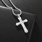 Saint St. Benedict Jesus Cross Pendant Necklace Men and Women Religious Christian Catholic Amulet Stainless Steel Jewelry - AL18939-Silver