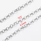 No Fade 2Meters Stainless Steel Chains for Jewelry Making DIY Necklace Bracelet Accessories Gold Chain Lips Beads Beaded Chain - G-Steel 3mm