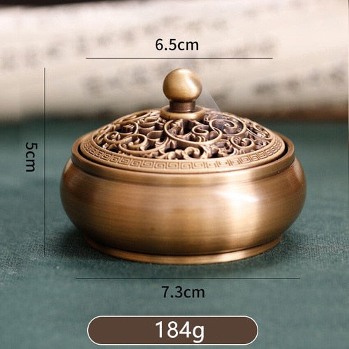 Brass Chinese Antique Incense Burner Household Room Aroma Diffuser Frame Aroma Diffuser Home Decoration - 1