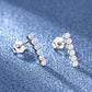 925 Sterling Silver Jewelry Women Fashion Cute Tiny Clear Crystal CZ Stud Earrings Gift for Girls Teens Lady - ED124