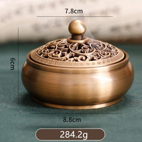 Brass Chinese Antique Incense Burner Household Room Aroma Diffuser Frame Aroma Diffuser Home Decoration - 2