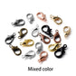 100pcs/lot Metal Lobster Clasps for Bracelets Necklaces Hooks Chain Closure Accessories for  DIY Jewelry Making Findings - Mixed color / 10x5mm 100pcs - Mixed color / 12x6mm 100pcs - Mixed color / 14x7mm 100pcs - Mixed color / 16x9mm 100pcs - Mixed color / 18x10mm 100pcs