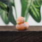 1.2 Inch Cute Duck Statue Crafts Home Decor Reiki Healing Crystal Carved Gemstone Figurine Opalite Quartz Small Animal Kid Gifts - Orange Aventurine