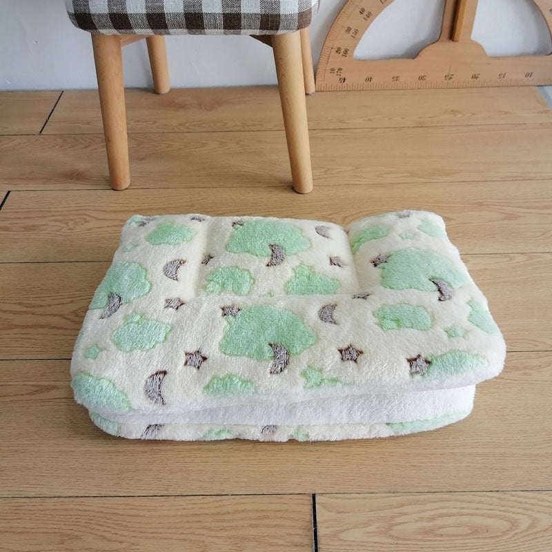 Flannel Pet Mat Dog Bed Cat Bed Thicken Sleeping Mat Dog Blanket Mat For Puppy Kitten Pet Dog Bed for Small Large Dogs Pet Rug - Type 33 / 30x25cm