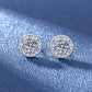 925 Sterling Silver Jewelry Women Fashion Cute Tiny Clear Crystal CZ Stud Earrings Gift for Girls Teens Lady - ED063