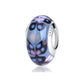 2023 New Original 100% 925 Sterling Silver Glass Bead Wood Stone Murano Flower Charms Fit Pandora Bracelet DIY Women Jewelry - LSM053