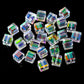 50/100PCS 4/6/8mm Crystal Beads AB Colorful Cube Austria Beads for Jewelry Making Glass Beads DIY Bracelet Earrings Necklace - Color 6 / China / 4mm-100PCS - Color 6 / China / 6mm-100PCS - Color 6 / China / 8mm-50PCS