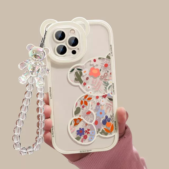 Bear Ear Flower Transparent Hang Phone Chain Silicone Case for iphone 13 11 Pro Max 12 XR X XS Protective Clear Soft Cover - A / China / for iphone 12 ProMax - A / Israel / for iphone 12 ProMax - A / United States / for iphone 12 ProMax - A / GERMANY / for iphone 12 ProMax - A / Russian Federation / for iphone 12 ProMax - A / China / for iphone XS - A / Israel / for iphone XS - A / United States / for iphone XS - A / GERMANY / for iphone XS - A / Russian Federation / for iphone XS - A / China...
