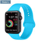 Silicone Bracelet Band For Apple Watch Strap 8 7 6 5 4 3 2 SE 42MM 38MM 44MM 40MM Strap For iWatch 41MM 45MM Smart Watch correa - Size L Teal / 38mm 40mm 41mm - Size L Teal / 42mm 44mm 45mm