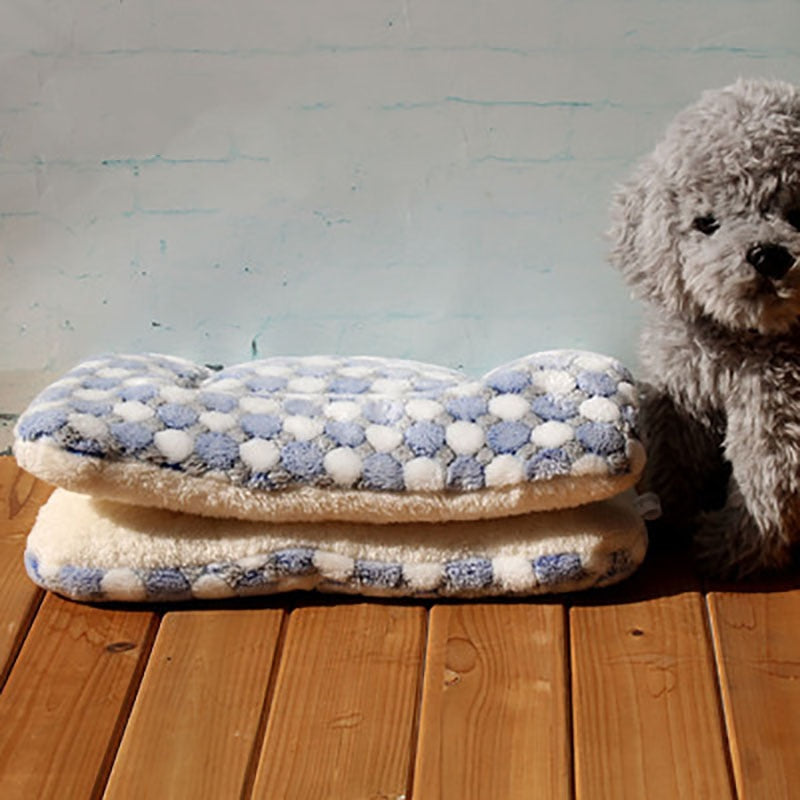 Flannel Pet Mat Dog Bed Cat Bed Thicken Sleeping Mat Dog Blanket Mat For Puppy Kitten Pet Dog Bed for Small Large Dogs Pet Rug - Type 14 / 30x25cm