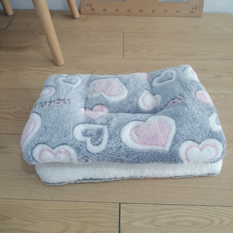 Flannel Pet Mat Dog Bed Cat Bed Thicken Sleeping Mat Dog Blanket Mat For Puppy Kitten Pet Dog Bed for Small Large Dogs Pet Rug - Type 27 / 30x25cm