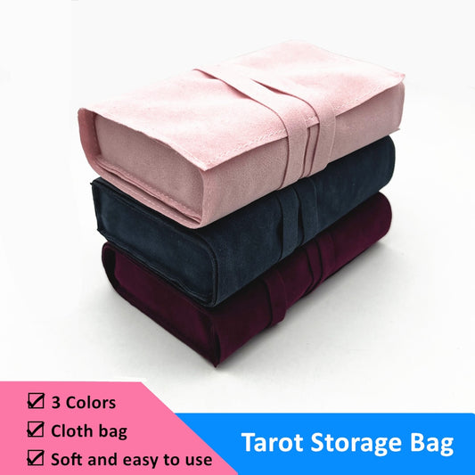 Tarots Oracle Cards Storage Bag Cloth Pink Purple Blue Witch Divination Accessories Jewelry Astrology Dice Bag Pouch L745
