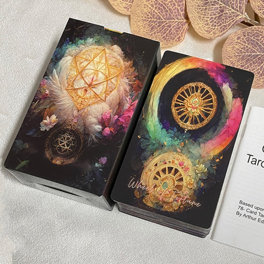 Tarot Deck Divination 12x7cm English Deck High Quality Runes Cards Prophet with Paper Guide Book Card Card Sleeves Rituals
